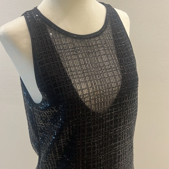 Emporio Armani formal, evening dress mesh sequin black size 40 - Picture 3 of 6
